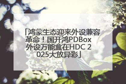 鸿蒙生态迎来外设兼容革命！国开鸿PDBox外设万能盒在HDC 2025大放异彩
