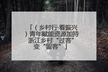 （乡村行·看振兴）青年赋能资源加持 浙江乡村“过客”变“留客”
