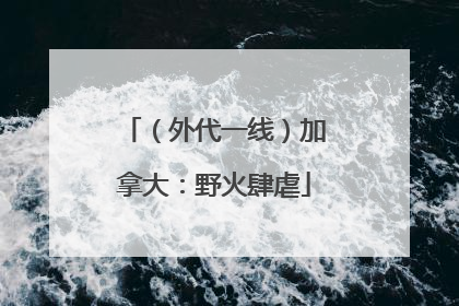 （外代一线）加拿大：野火肆虐