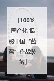 100%国产化 揭秘中国“蓝盔”作战装备