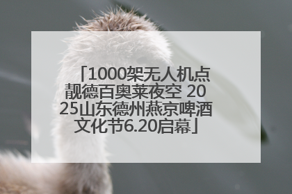 1000架无人机点靓德百奥莱夜空 2025山东德州燕京啤酒文化节6.20启幕