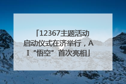 12367主题活动启动仪式在济举行，AI“悟空”首次亮相