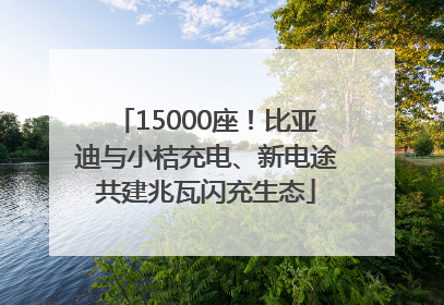 15000座！比亚迪与小桔充电、新电途共建兆瓦闪充生态