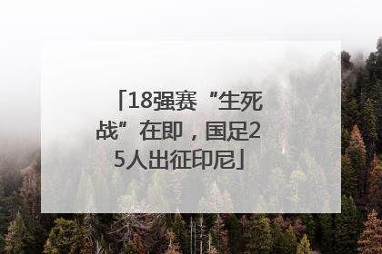 18强赛“生死战”在即，国足25人出征印尼