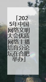 2025年中国网络文明大会优质网络主播培育分论坛在合肥举办