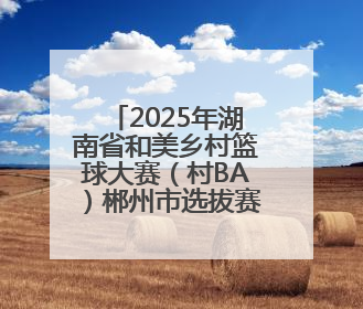 2025年湖南省和美乡村篮球大赛（村BA）郴州市选拔赛在桂阳县火热开赛