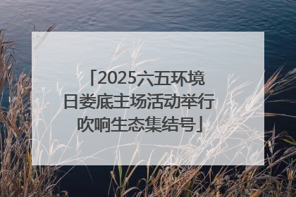 2025六五环境日娄底主场活动举行 吹响生态集结号