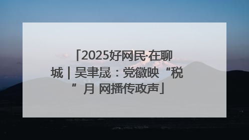 2025好网民·在聊城｜吴聿晟：党徽映“税”月 网播传政声