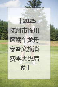 2025抚州市临川区端午龙舟赛暨文旅消费季火热启幕